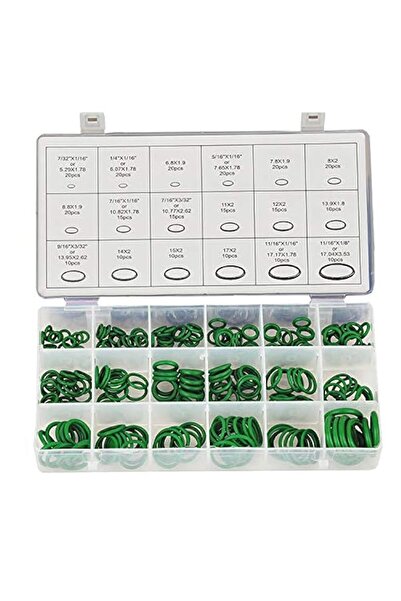 Generic Automotive AC O-Rings Kit, Rubber O Ring Kits 18 Sizes Sealing Gasket...