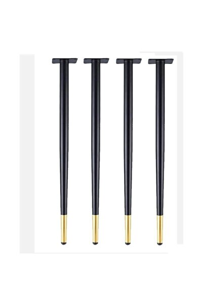 Generic 4 Metal Furniture Legs Round Conical Table Legs, Heavy Furniture Legs...