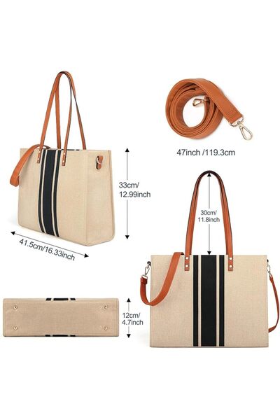 GENERAL Large tote bag tote laptop bag 15.6 inch suitable for carrying laptop, work and as a shoulder bag
