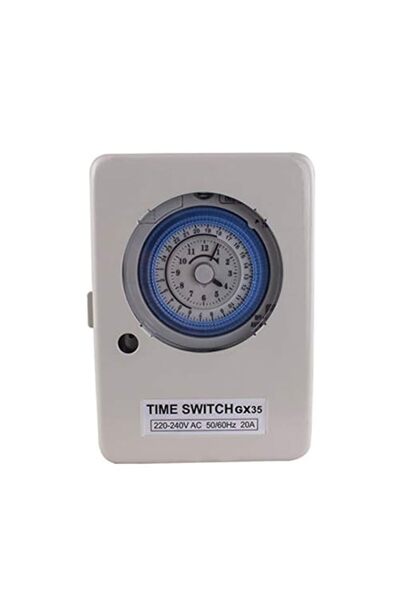 Generic Royal Apex Mechanical Timer 24 Hours Daily Programmable Wall Mounted ...