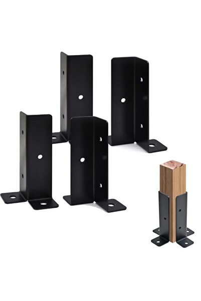Generic 4 Pack Post Anchor Brackets, Easily Installed on Patios, Or Concrete ...