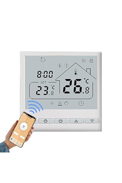 Generic WiFi Smart Thermostat 5+2 Programmable 16A Electric Heating - Tuya Vo...