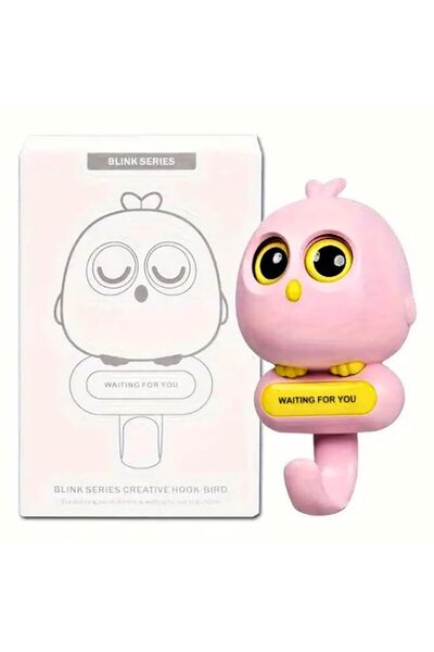 Generic Cute Bird Adhesive Hooks Automatic Open Close Eyes Bird Key Holder fo...