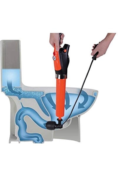 Generic Bathroom High Pressure Air Toilet Plunger for Unclogging Pipes