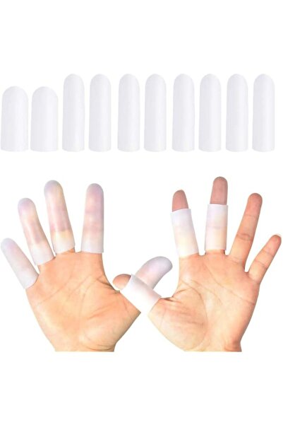 Generic 10Pcs Gel Finger Support Protector Caps Gloves, Gel Finger Cots/Cover...