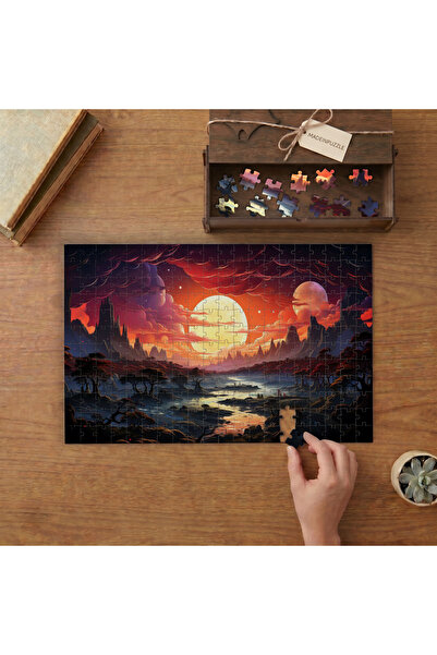 puntodizayn Dünyanın En Güzel Manzaraları Tasarımı 240 Parça Ahşap Puzzle Ahş...