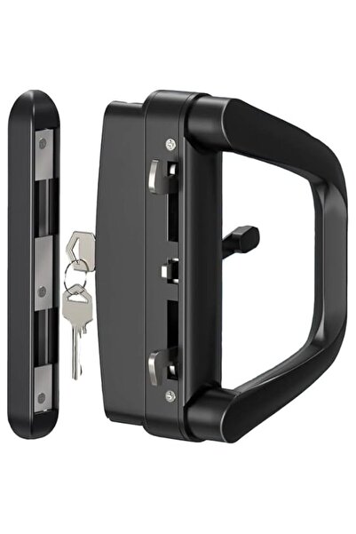 Generic X spring Sliding Glass Patio Door Handle with Lock, Heavy-Duty Zinc A...