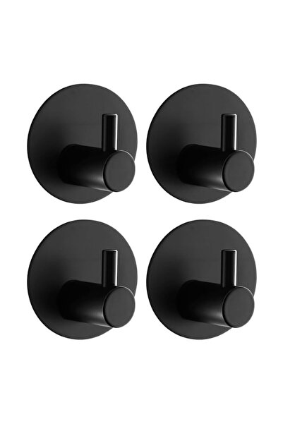 Generic Black Adhesive Wall Hooks, Towel Hooks for Bathroom, Wall Hooks Adhes...