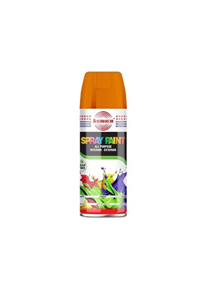 Generic Asmaco Spray Paint - Orange - 400 Ml - Set of 01
