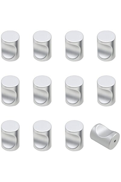 Generic YelaJoy 12 Pcs Aluminum Cylinder Drawer Pulls Wardrobe Knobs Modern C...