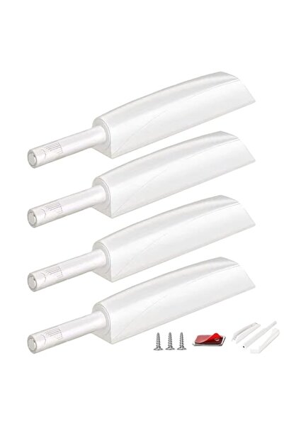 Generic Push to Open Door Latch Cabinet Hardware, 4 Pack Magnetic Push Latche...