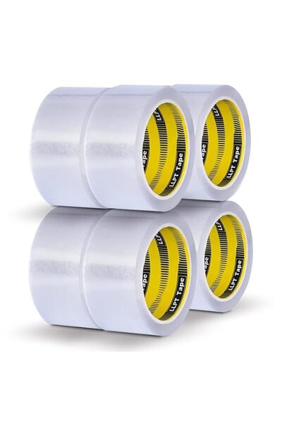 Generic LLPT Packing Tape 1.88” x 65 Yards Each 8 Pack Transparent White Indu...