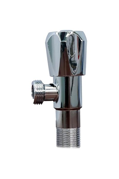 Generic 1/2" Italian Angle Valve Round HDL with Brass Body - Durable Water Co...