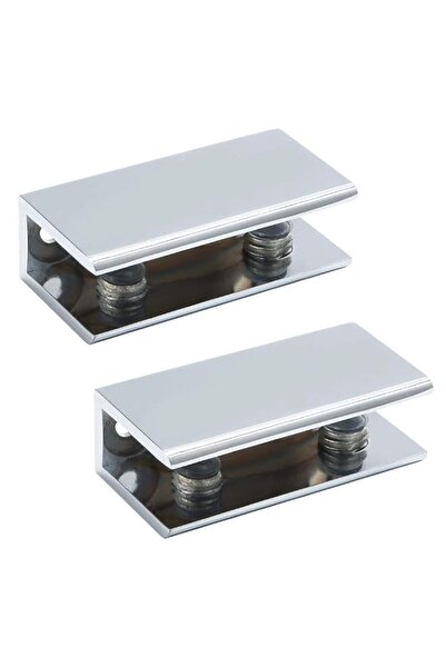 Generic Alise Glass Shelf Bracket,Holders for 10-12mm Thick Shelves,Chrome,2 ...