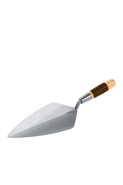 Generic Bon Tool 72-555 Brick Trowel Forged 11" Nl Leather Handle, Steel Gray
