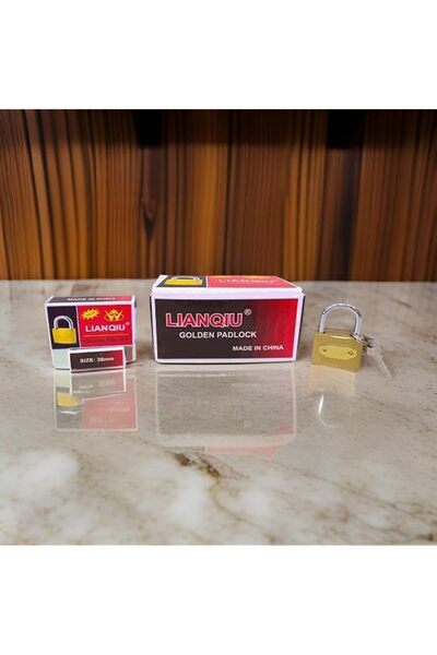 Generic LIANQIU Heavy-Duty Brass Security Padlock, 38 mm Size, 12 pcs set