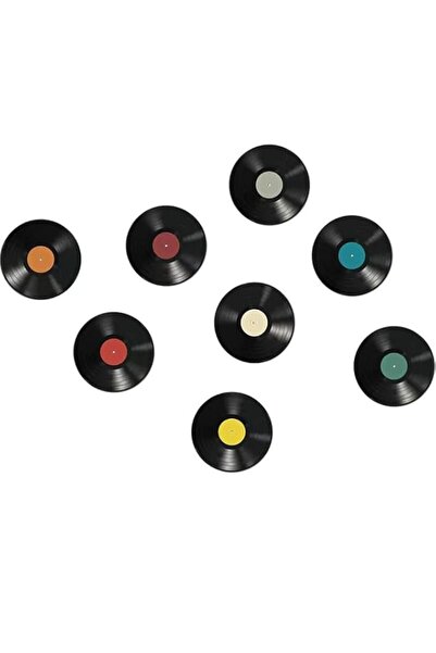 Generic 8Pcs Vinyl Record Wall Decor, 9.6 Inch Fake Vinyl Records Stickers De...