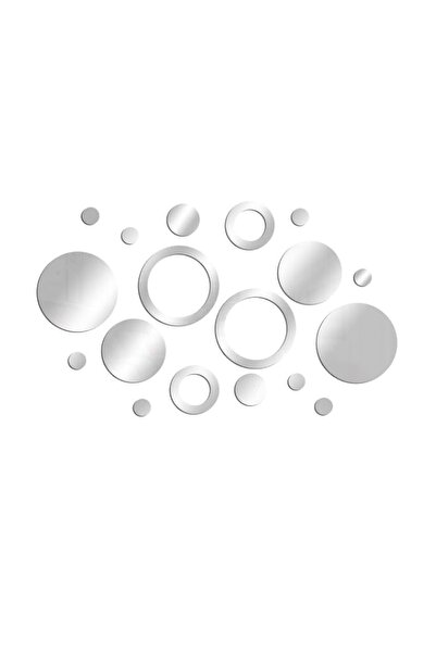 Generic Bukela 18 Pcs Circle Acrylic Wall Stickers, Removable Mirror Adhesive...