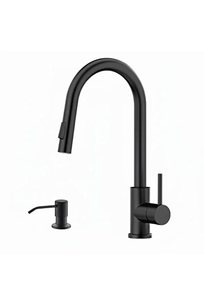 Generic APPASO Black Kitchen Faucet with Soap Dispenser, Matte Black Kitchen ...
