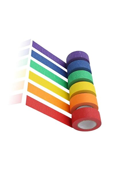 Generic Sweet seven® Colorful Washi Tape Set for Crafts - 6 Color Masking Tap...
