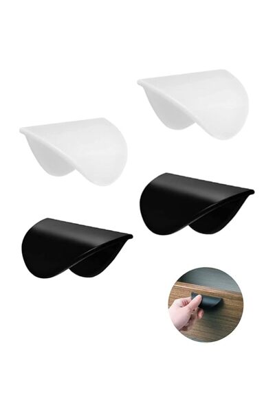 Generic Syosi 4Pcs Self Adhesive Handles - Balcony Door Cabinet Drawer Plasti...