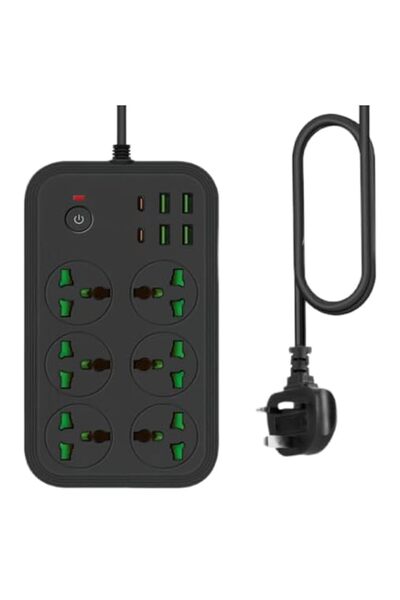 Generic 12 in 1 Universal Power Strip (socket) with USB C 2 Slots, Extension ...