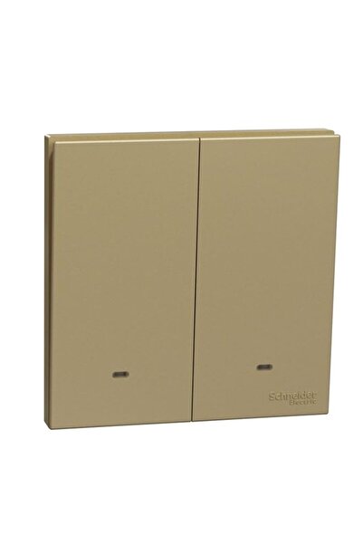 Generic Schneider Electric AvatarOn C, 2 Gang, Switch, 16AX 250V, Wine Gold, ...