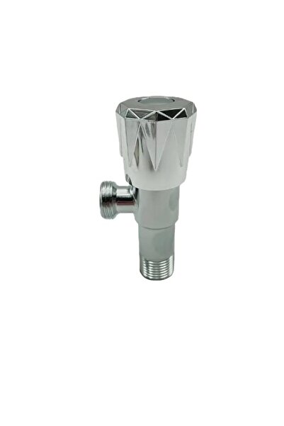 Generic 1/2" Italian Angle Valve - Matt Silver, Italian Style Brass Body with...