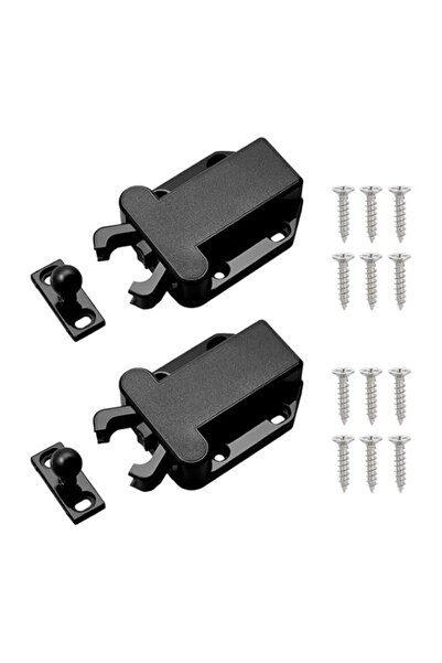 Generic 2 PCS Push to Open Door Catch, Touch Release Latch Lock for Cupboard ...