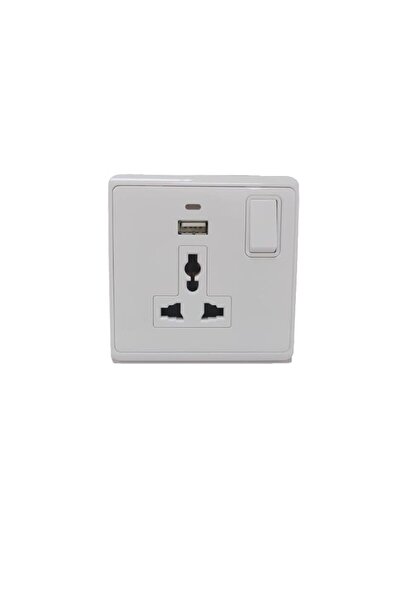 Generic Rexton R1013U/USBN Switched Socket Universal 13A with Neon and USB
