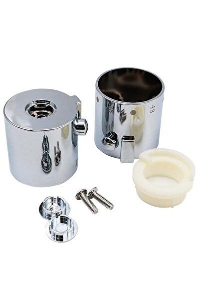 Generic WANGCL 1 Pair Shower Temperature Control Knob Chrome Thermostatic Han...