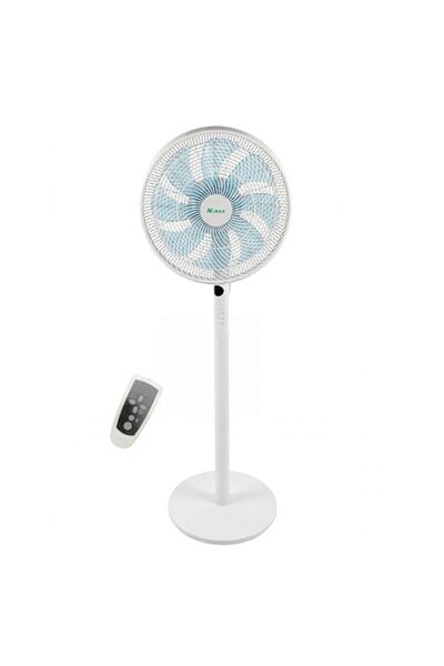 Generic VMAX 14 Inch Standing Fan with Remote Control, 45W Silent Pedestal Fa...