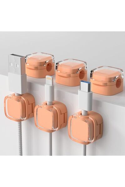 Generic iXTRA 6 Pack Magnetic Cable Clips Adhesive Cable Management Cord Hold...