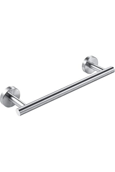 Generic 30cm Brushed Nickel Towel Bar, 304 Stainless Steel, Wall Mounted, Rus...