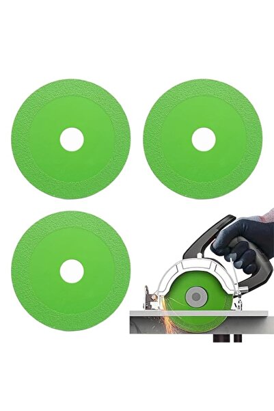 Generic 3 PCS Glass Cutting Disc, Diamond Material, Green Color, Angle Grinde...