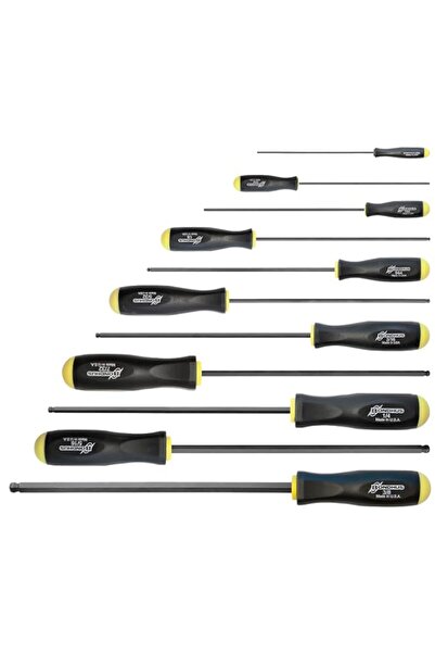 Generic Bondhus 10737 Set of 11 Balldriver Screwdrivers, ProGuard Finish, Lon...