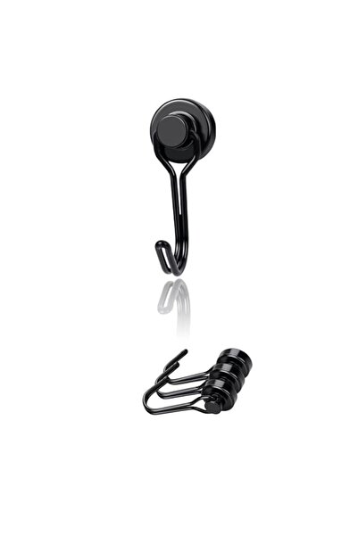 Generic Sweet seven Black Swivel Swing Magnetic Hooks - Pack of 3 three stron...