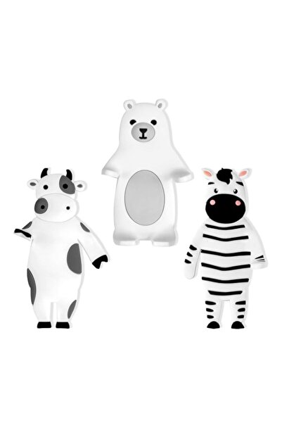 Generic Cute Animal Wall Hooks 3 Pack, Self Adhesive Hooks for Home
