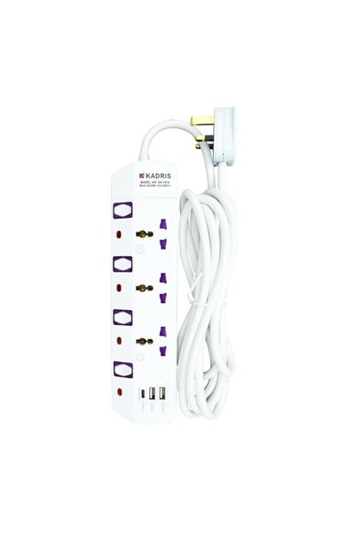 Generic Kadris S541 2 USB 2.1A Power Strips Heavy Duty Extension Cord with 3 ...