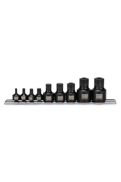 Generic EMENTOL 9PCS Low Profile Impact Triple Square Bit Socket Set, CR-MO, ...