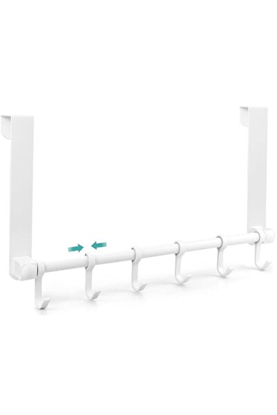 Generic MGahyi Over The Door Hooks Hanger, Moving 6-Hooks,Over Door Towel Rac...
