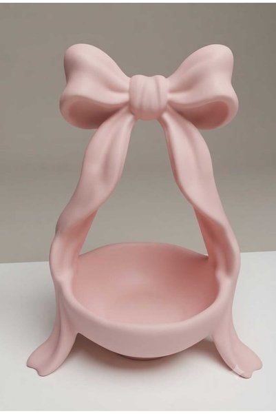 Abundix3Dstudio Decorative Jewelry Stand with Ribbon Design - Ring and Accessory Organizer Tray