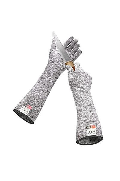 Generic RUFCRIL Cut Resistant Gloves with Long Sleeves Food Grade, LEVEL 5 Pr...
