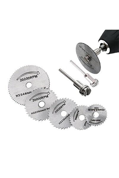 Generic Five-piece set of mini high-speed steel cutting discs with 1/8-inch (...