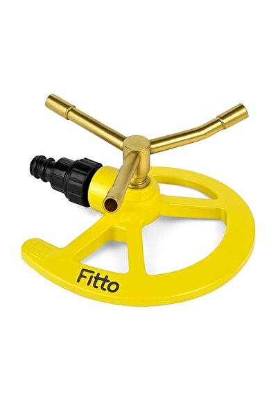 Generic Fitto Yellow Circular Lawn Sprinkler Head with Adjustable Arms for Ef...