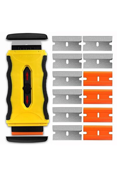 Generic ELECDON Razor Blade Scraper Tool with 14Pcs Blades, Retractable Doubl...