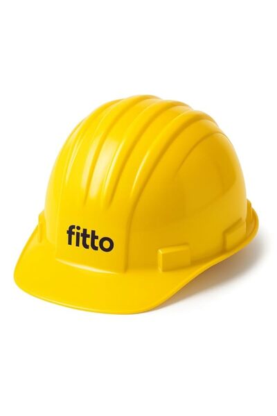 Generic Fitto Yellow Hard Hat for Construction Safety, Durable Head Protection