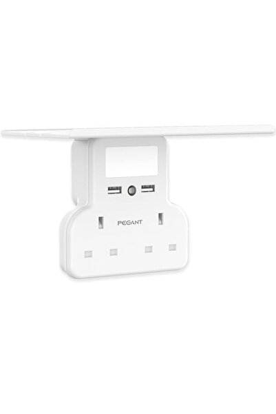 Generic PEGANT Multi Plug Extension Power Adapter With 2 USB, Night Light and...
