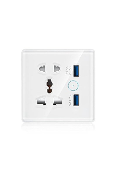 Generic Yuhestdy Universal Smart Wall Outlet, WIFI Socket, 2 in Wall Socket w...