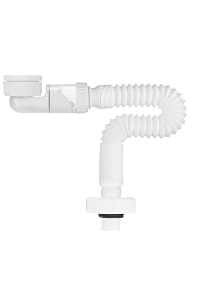 Generic 1/4 Inch Sink Siphon, AZONEE 360° Rotating Space-Saving Design, Kitch...